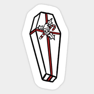 christmas coffin Sticker